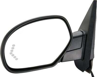 Power Heated Side Mirror (Driver Side) for 2007-2013 Chevy/GMC Trucks & Yukon - Turn Signal/Puddle Light