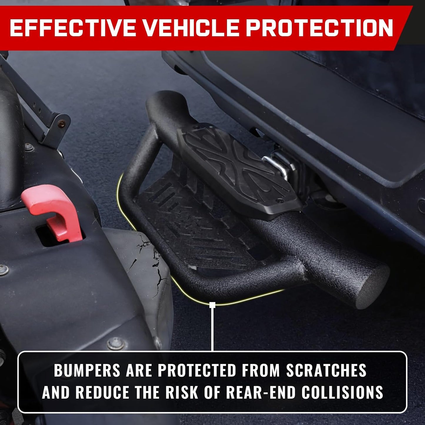 Double Layer 2" Hitch Step - Dual-Stage Anti-Slip, Universal Fit for Trucks/SUVs