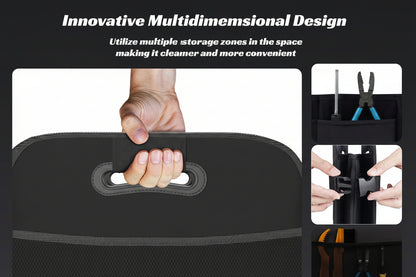 70L Collapsible Trunk Organizer with 11 Pockets - SUV/Truck Storage (Black)