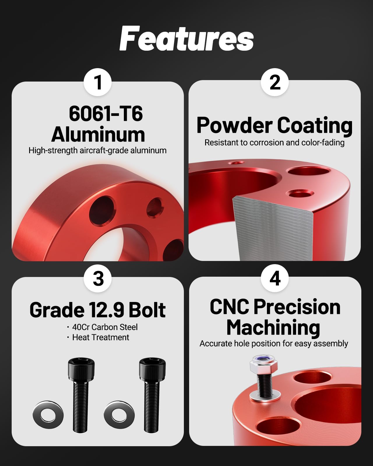 Ford F150 2WD/4WD 3" Front 2" Rear Leveling Lift Kit