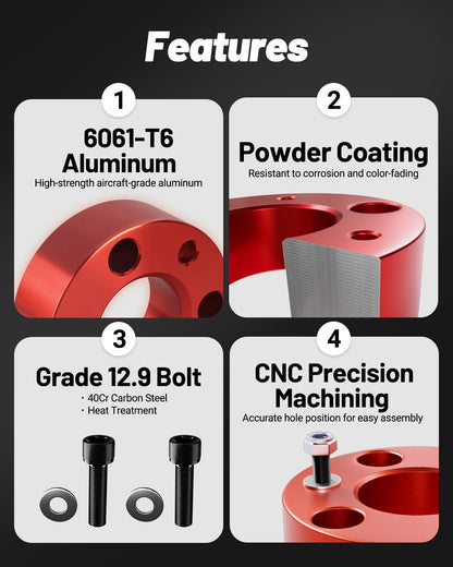 Ford F150 2WD/4WD 3" Front 2" Rear Leveling Lift Kit