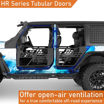 Tubular Half Doors (4-PCS) for 2018-2025 Jeep Wrangler JL & 2020-2025 Gladiator JT - Excludes 2026+ Models