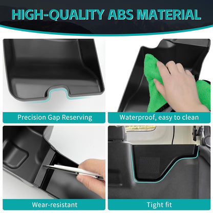 Rear Wheel Well Storage Boxes for 2024-2025 Jeep Wrangler JL 4-Door (Left + Right)