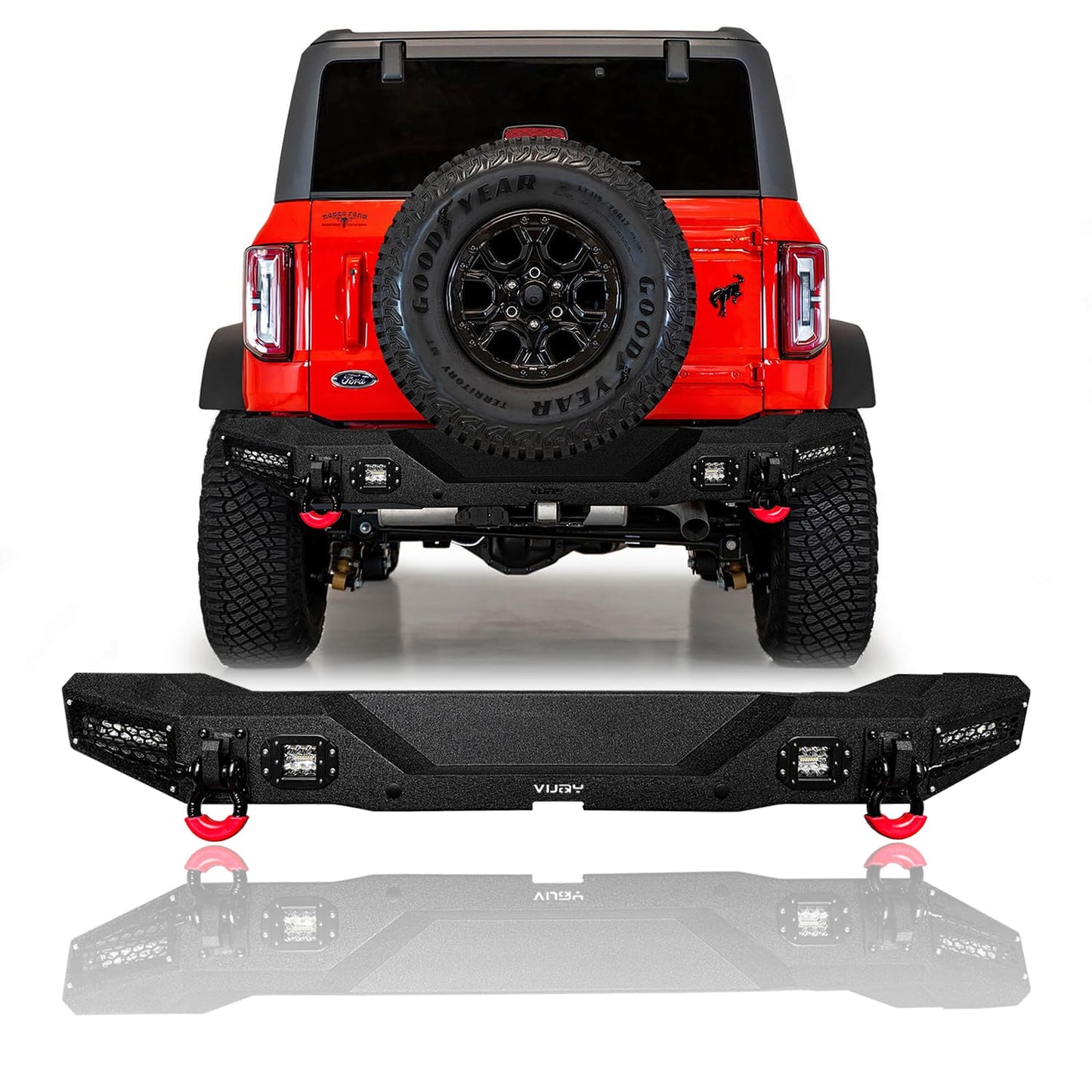 Ford Bronco Steel Rear Bumper with Lights