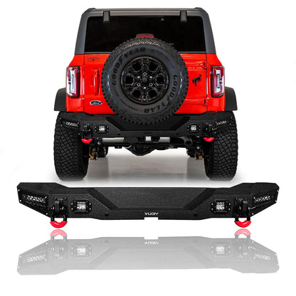 Ford Bronco Steel Rear Bumper with Lights