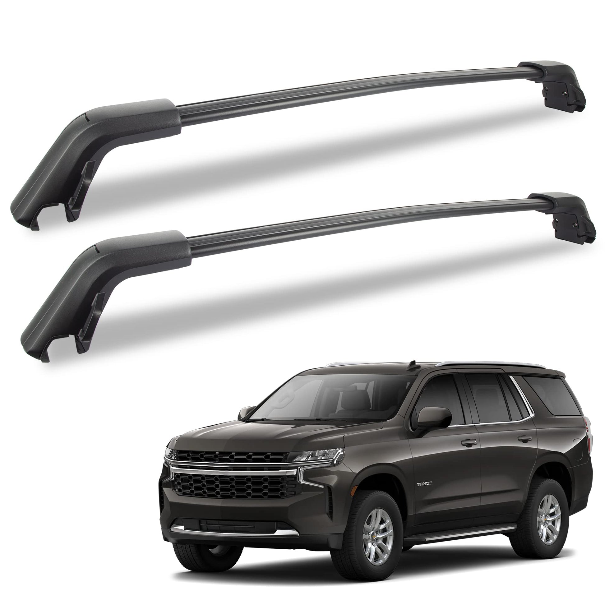 Anti-Theft 440LBS Roof Rack Cross Bars Compatible with 2021-2024 Chevrolet Tahoe, Chevy Suburban, GMC Yukon & Yukon XL, Cadillac Escalade ESV - OHMU