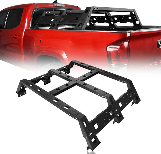11.5" Bed Rack Truck Cargo Carrier Compatible with Toyota Tacoma 2005-2023 2nd 3rd Gen