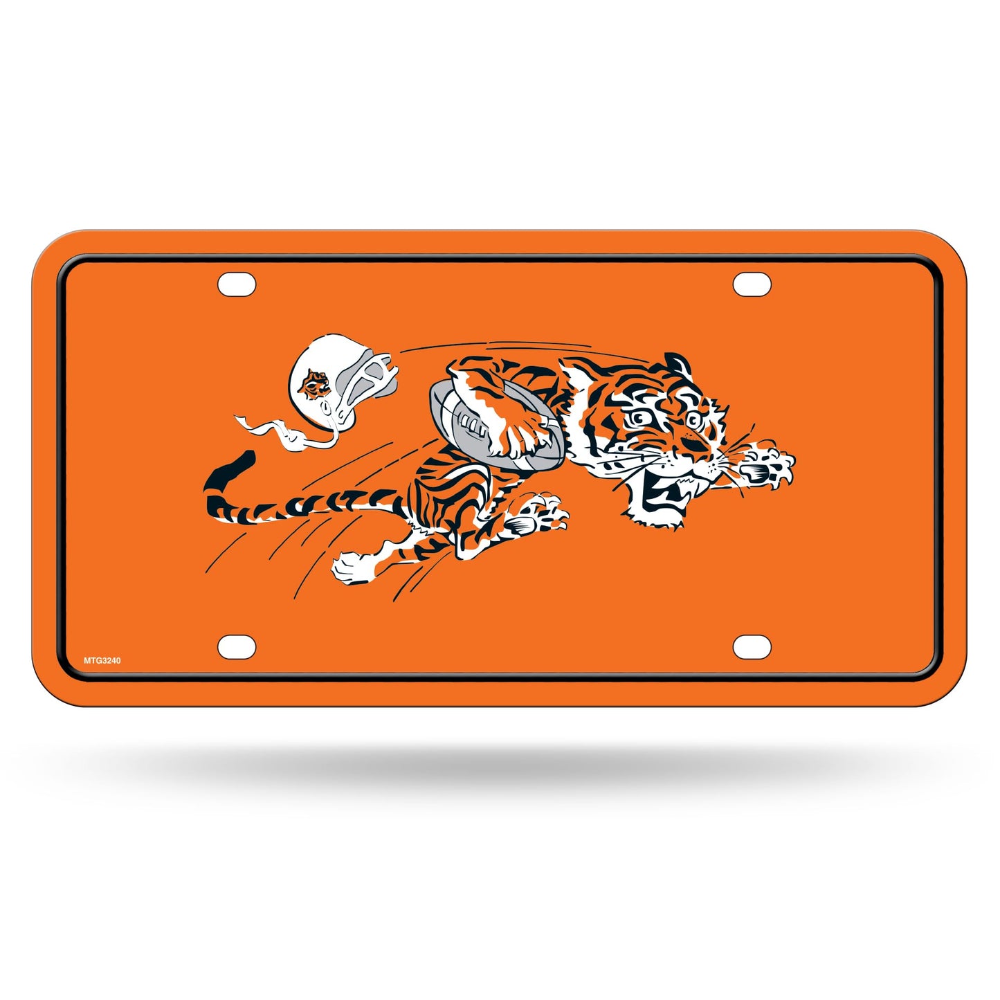 Rico Industries NFL Football Modern Retro Metal Auto Tag 6" x 12" - Great for Truck/Car/SUV