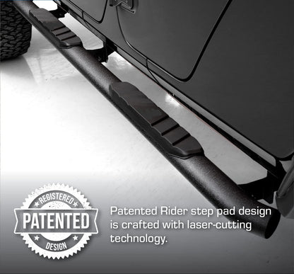 3.5" Oval Tube Running Boards for 2018-2026 Jeep Wrangler JL 4-Door