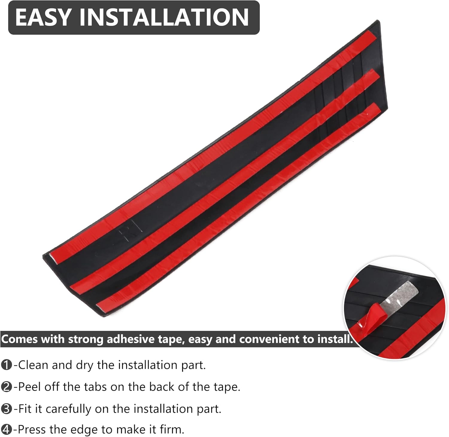 D-Pillar Roll Bar Padding Protector Cover Compatible with 2021 2022 2023 2024 2025 New Ford Bronco 4 Door Roll Cage Edge Paint Protection Guard Prevent Scratching Exterior Accessories 4 Pack