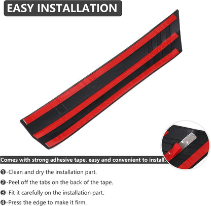 D-Pillar Roll Bar Padding Protector Cover Compatible with 2021 2022 2023 2024 2025 New Ford Bronco 4 Door Roll Cage Edge Paint Protection Guard Prevent Scratching Exterior Accessories 4 Pack