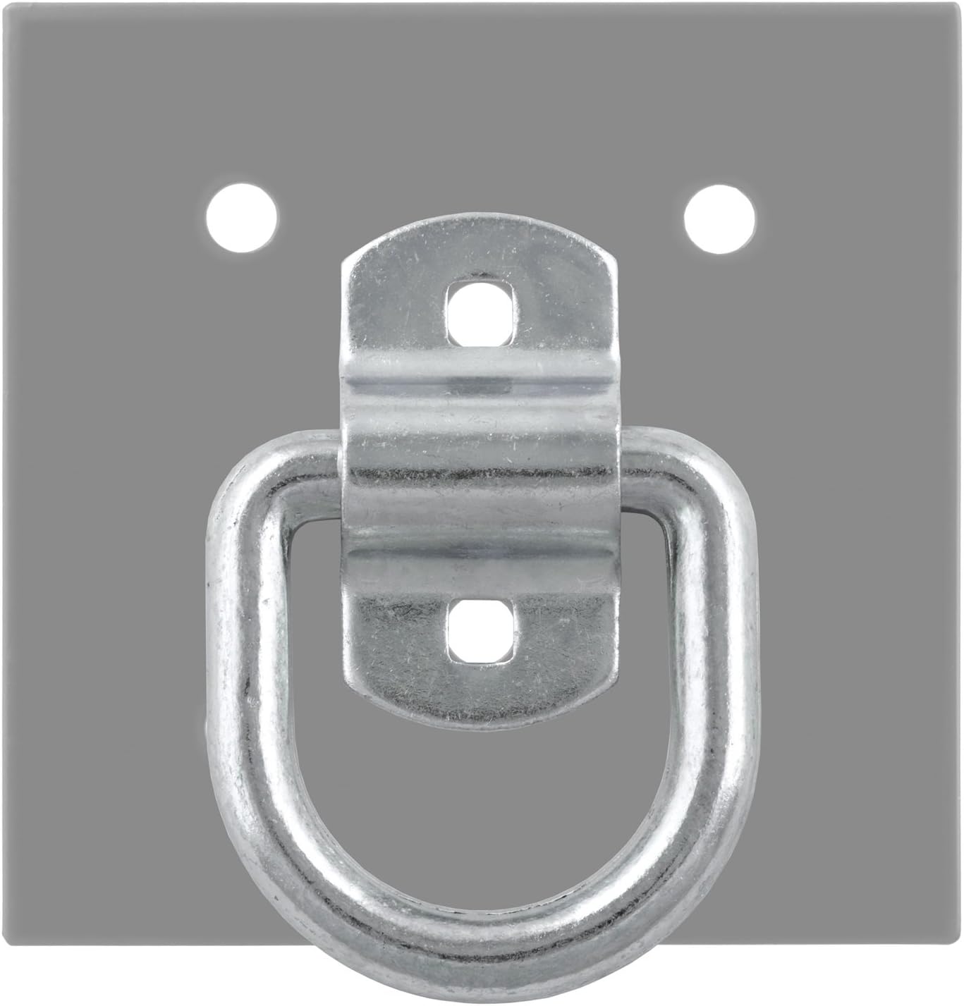 3"x3" Surface-Mount D-Ring Tie Downs (2-Pack) - 11,000 lb Break Strength