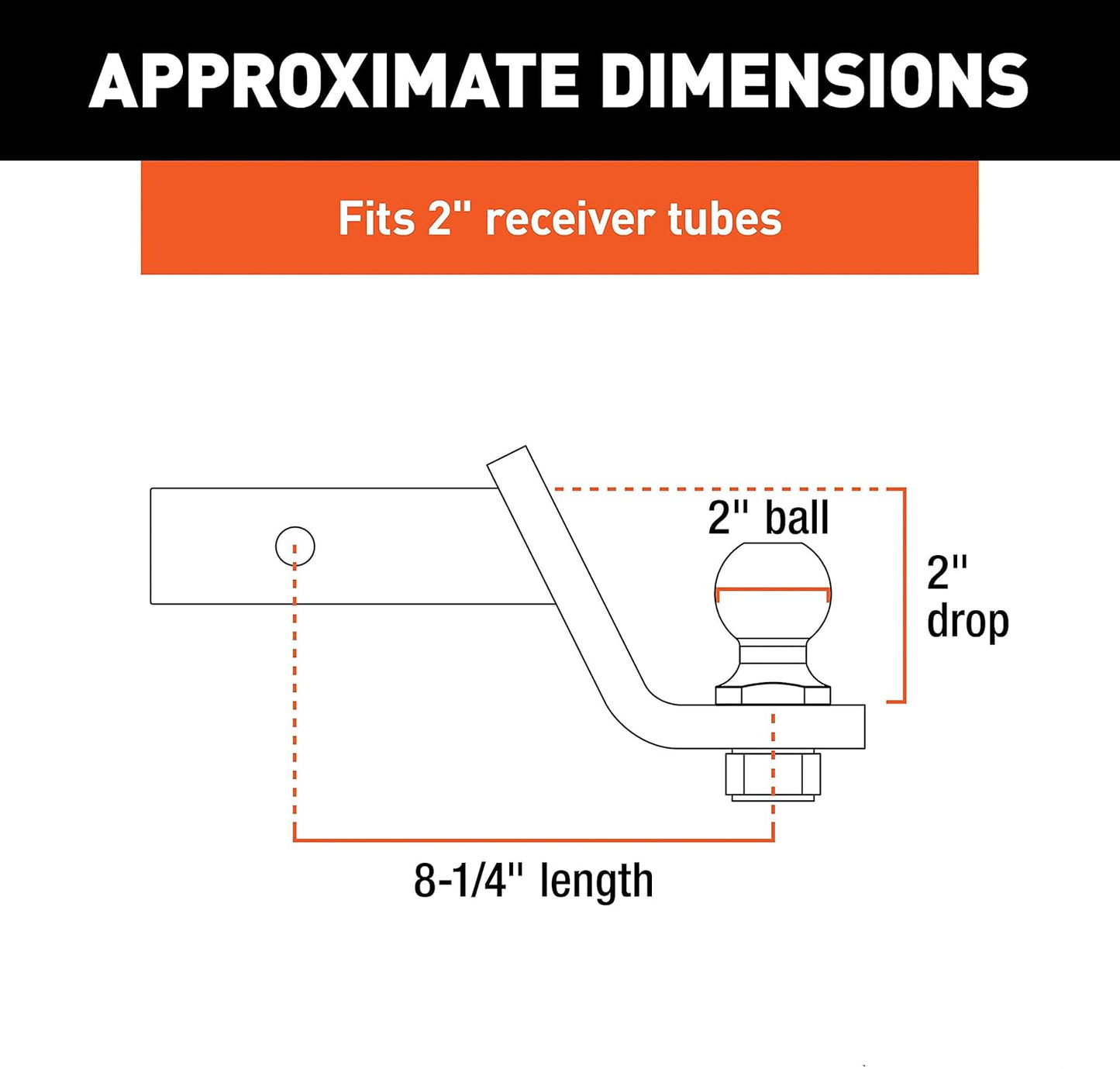 Class III 2" Loaded Ball Mount with 2" Ball - 45036