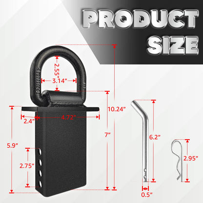 4Pcs 18000lbs Heavy Duty Stake Pocket D Rings - OHMU