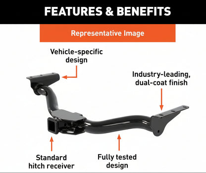 Class 3 Trailer Hitch (2" Receiver) for Select Ford Bronco Models
