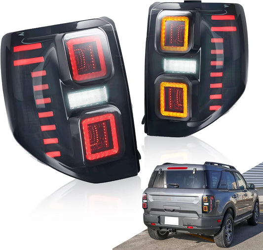 Archaic LED Tail Lights Assembly Compatible with Ford Bronco Sport 2020-2025 w/Sequential Turn Signals&Start Up Animation