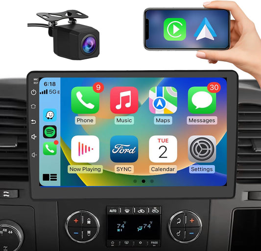 2+64GB Car Radio Stereo for Chevy Chevrolet Silverado Tahoe Equinox GMC Sierra Yukon with Apple CarPlay Android Auto