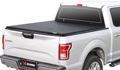Soft Locking Roll Up Truck Bed Tonneau Cover Compatible with 2015-2025 F150