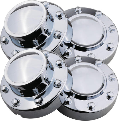 Chrome Dually Wheel Center Cap for 2011-2018 Dodge Ram 3500 DRW - 8-Lug 10-Hole Alloy