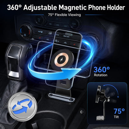 Magnetic Wireless Car Charger Mount for Ford Bronco