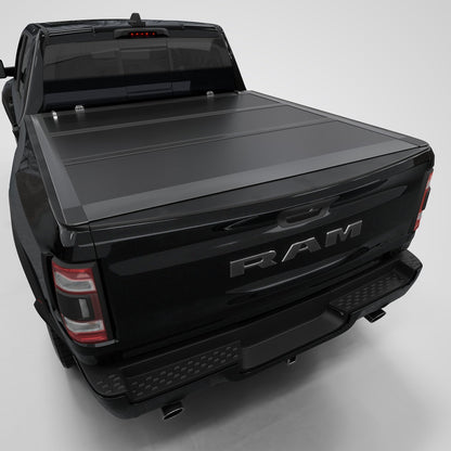 Hard Tri-Fold Truck Bed Tonneau Cover Compatible with 2009-2026 Dodge Ram 1500 & 2500