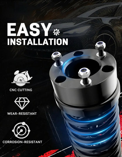 Richeer 3 inch Leveling Lift Kit Compatible with 2004-2026 F150, Leveling Lift Kit Fit for 2004-2026 F150 2WD 4WD, 2003-2018 Expedition Forged Front Strut Spacers Raise the Front of your F150 by 3"