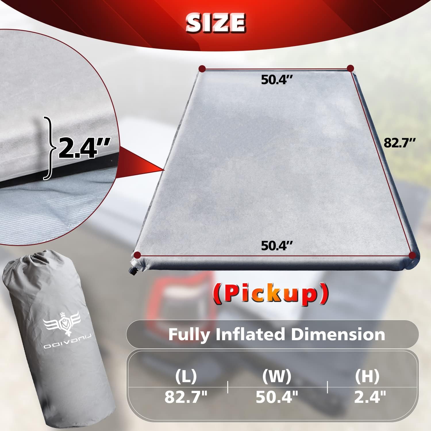 Portable Pickup Truck Car Foam Mat Camping Mattress - OHMU