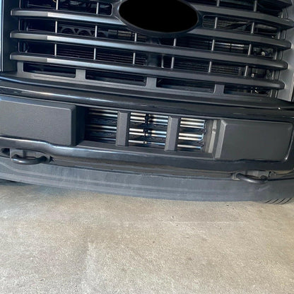 KUAFU Front Bumper Valance Compatible with 2015 2016 2017 Ford F150 F-150 Replacement for FO1095267C, FO1095267, FL3Z17626AA Air Dam Deflector Lower Valance Black