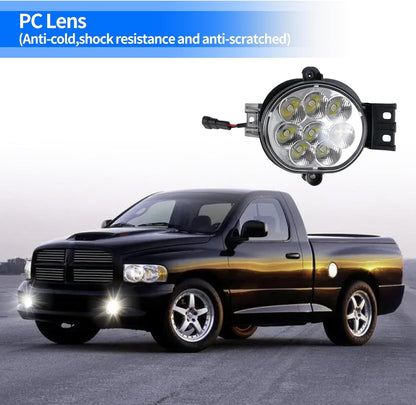 2-PCS LED Fog Lights for 2002-2008 Ram 1500, 2003-2009 Durango & 2004-2006 Ram 2500/3500