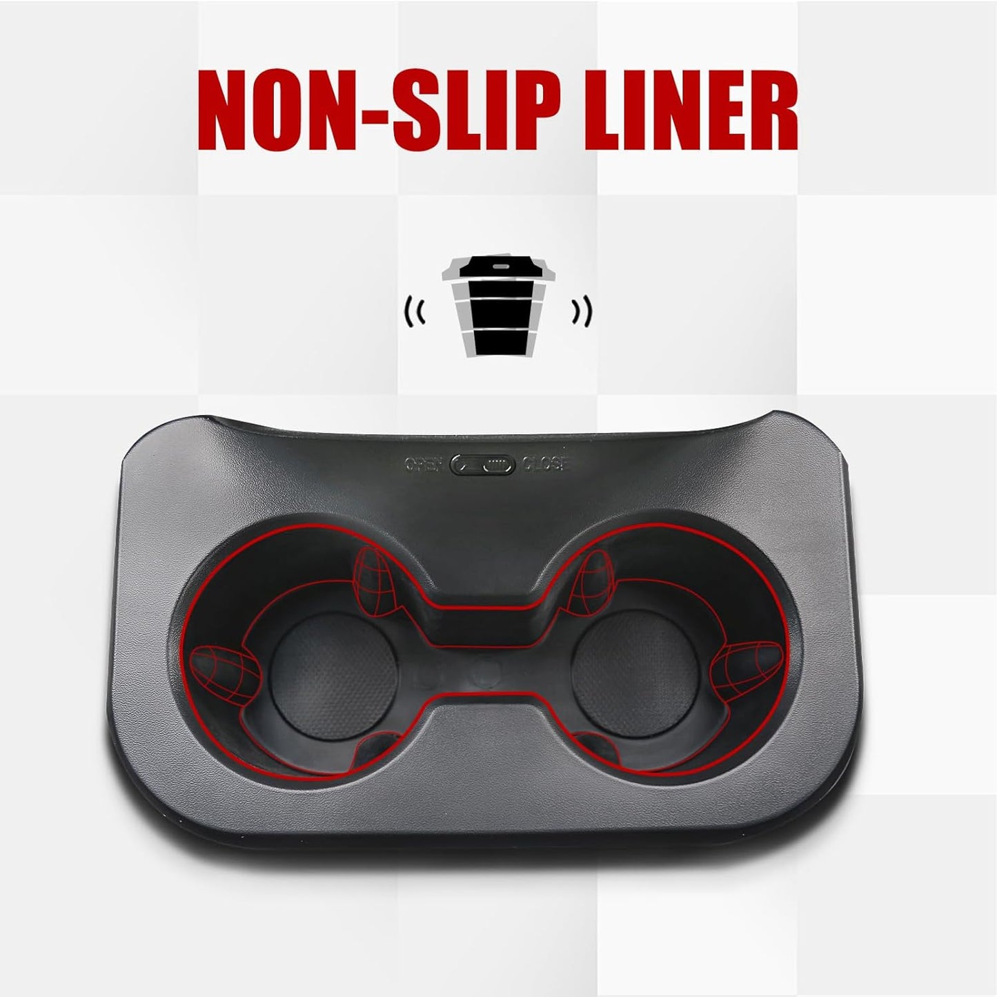Removable Rear Dual Cup Holder for 2021-2024 Ford Bronco 2/4-Door (Excludes 2025)