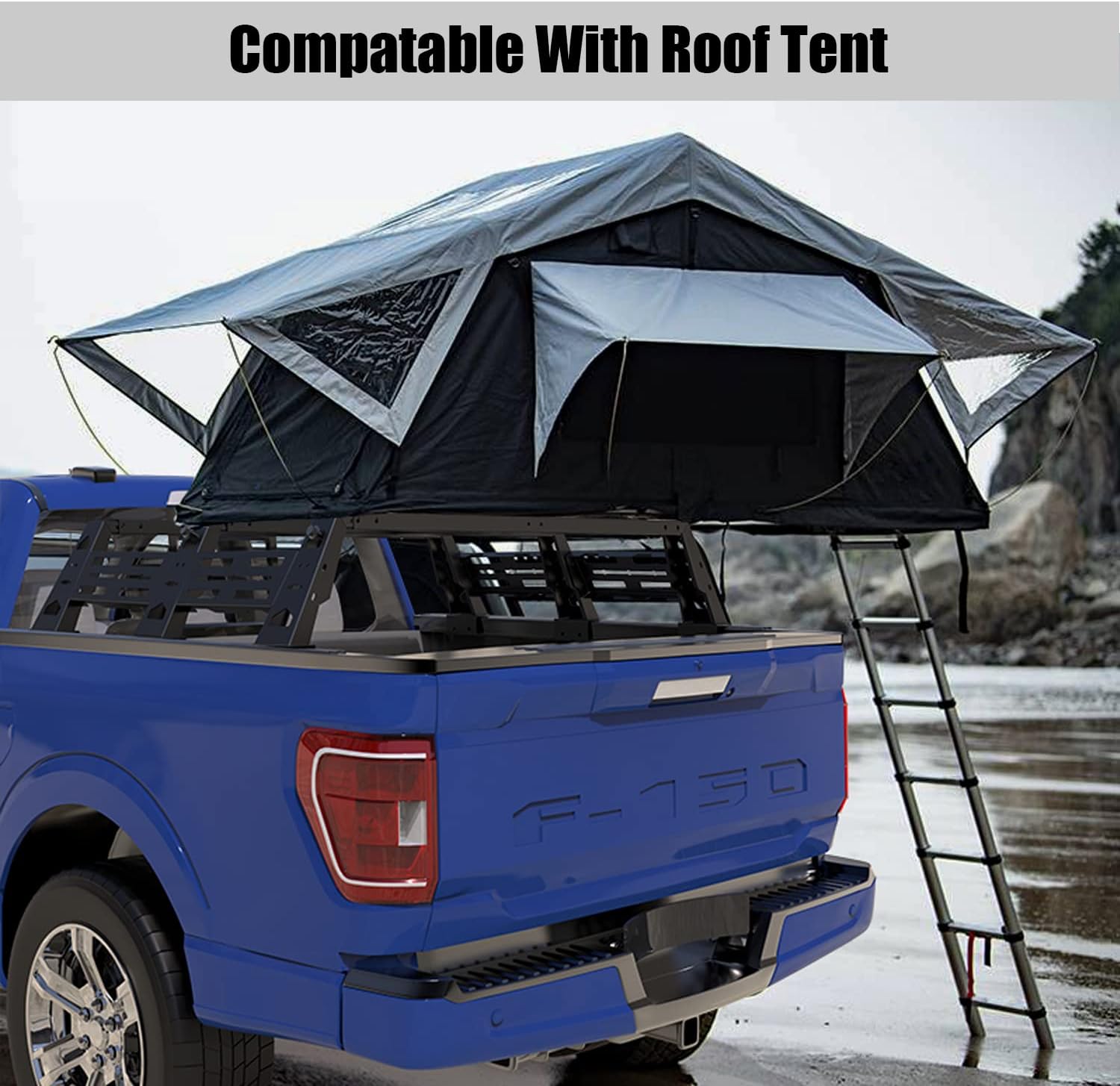 f150 tent rack Truck Bed Rack Fit for 2009-2023 Ford F150 & Raptor
