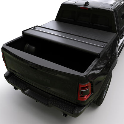 Hard Tri-Fold Truck Bed Tonneau Cover Compatible with 2009-2026 Dodge Ram 1500 & 2500