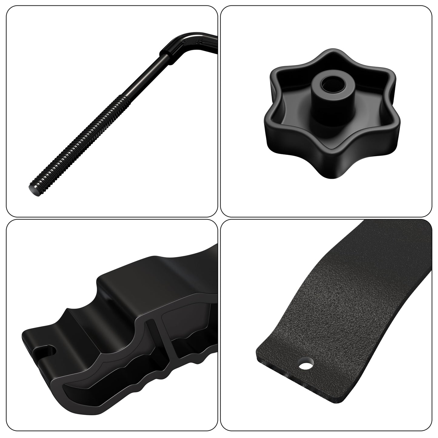 Upgraded Roof Rack U-Bolts (2-PCS) - Replacement Mounting Hardware Kit