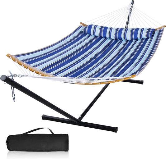 Double Outdoor Portable Hammock with Stand