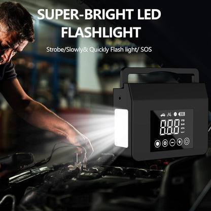 4000A Jump Starter & 150PSI Air Compressor - 15000mAh Power Bank for All Gas/8.0L Diesel, Type-C