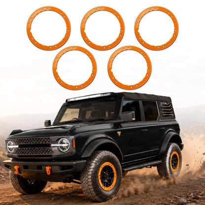 Bead Lock Wheel Trim Rings Fit for 2021-2026 Bronco
