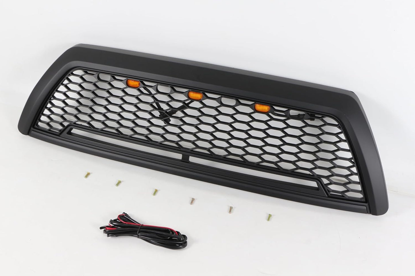 Black Front Grille Fits For Toyota 4 Runner Honeycomb Grill with Light 2006-2009