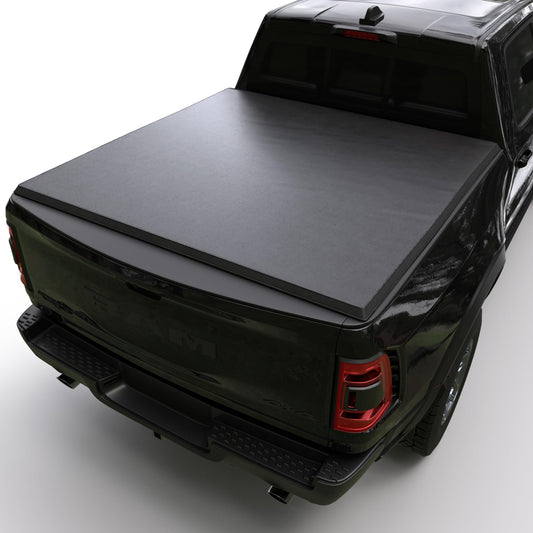 Hard Tri-Fold Truck Bed Tonneau Cover Compatible with 2009-2026 Dodge Ram 1500 & 2500