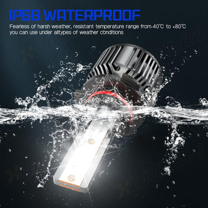 Compatible For Dodge RAM 1500 2500 3500 High and Low Beams Light Bulbs 2009 2010 2011 2012 2013 2014 2015 2016 2017 2018 2019 2020 2021 2022 2023, 6500K White, 500% Brightness, Plug n Play, Pack of 4