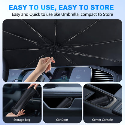 Car Windshield Sun Shade Umbrella, UV Blocker
