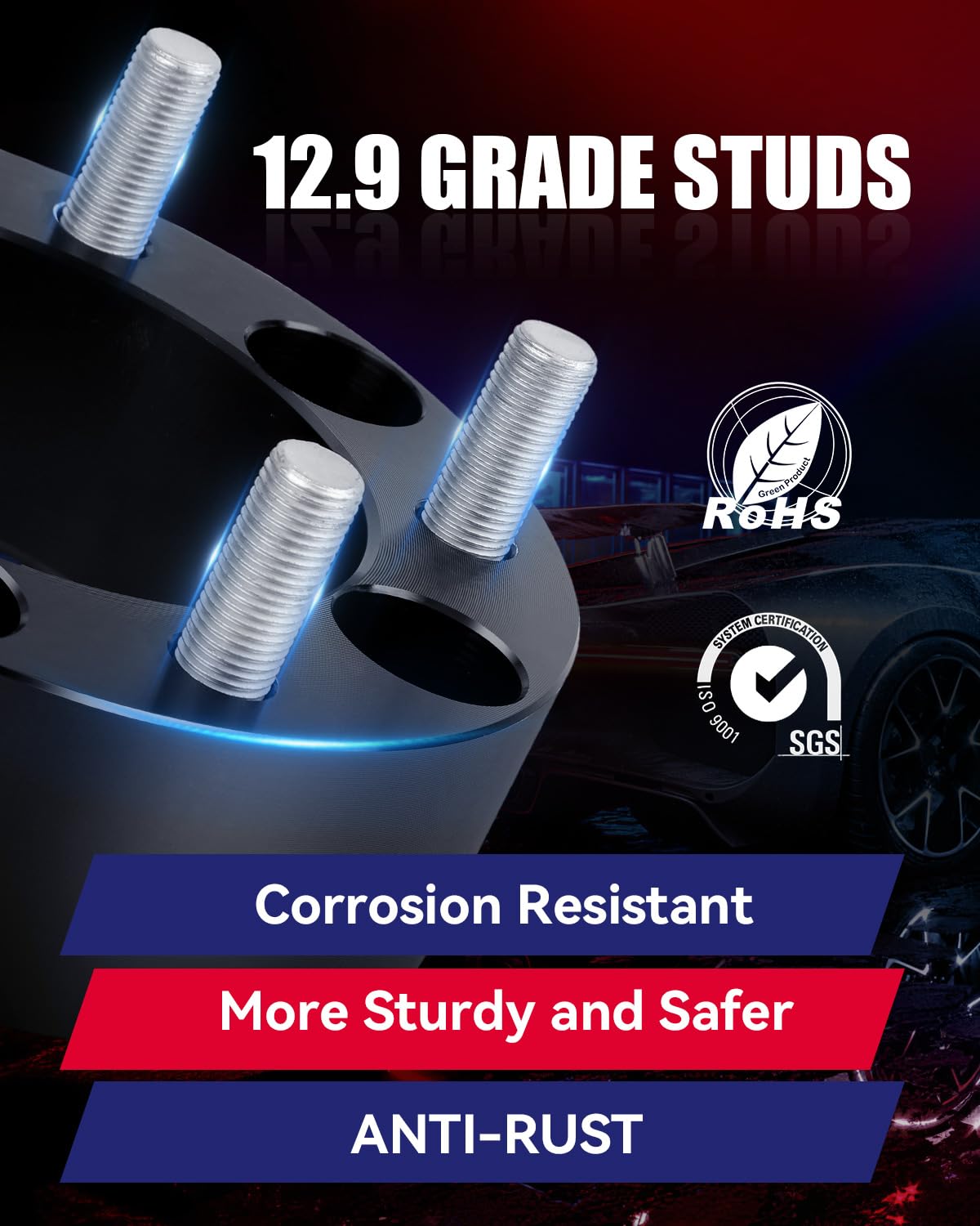 2" Hubcentric Wheel Spacers 5x139.7 for 2012-2018 Ram 1500 - M14x1.5 Studs, 108mm Bore