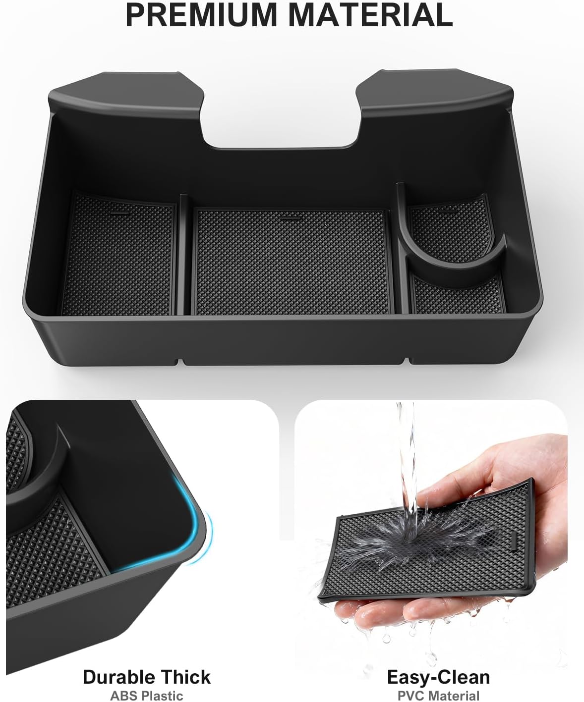 Hanging Console Organizer Box for 2019-2026 Chevy/GMC 1500 & HD (Split-Bench Seat Only) - Multi-Compartment