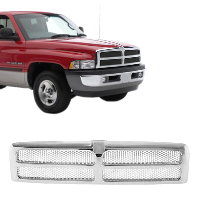 Chrome Honeycomb Grille Insert for 1994-2002 Dodge Ram - Replaces CH1200178/55055252