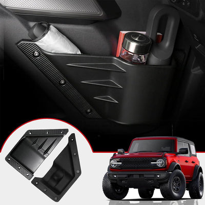 Front Door Storage Pockets for Ford Bronco 2/4-Door 2021- 2024