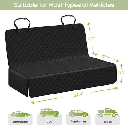 2-Pack Waterproof Dog Front Seat Covers - Full Protection w/Side Flaps, Universal for Car/Truck/SUV