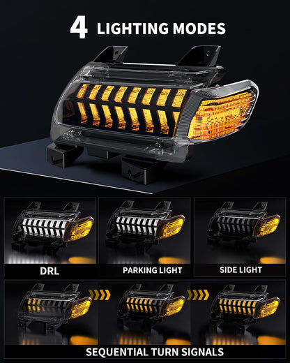 Smoke Lens LED Fender Lights - DRL & Turn Signals for 2018-2024 Jeep JL & Gladiator