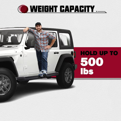 JL 4-Door OE Style Matte Black Running Boards