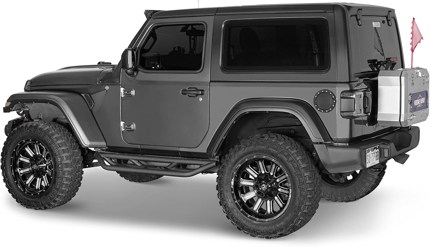 Tubular Side Steps / Rock Sliders for 2018-2026 Jeep Wrangler JL 2-Door