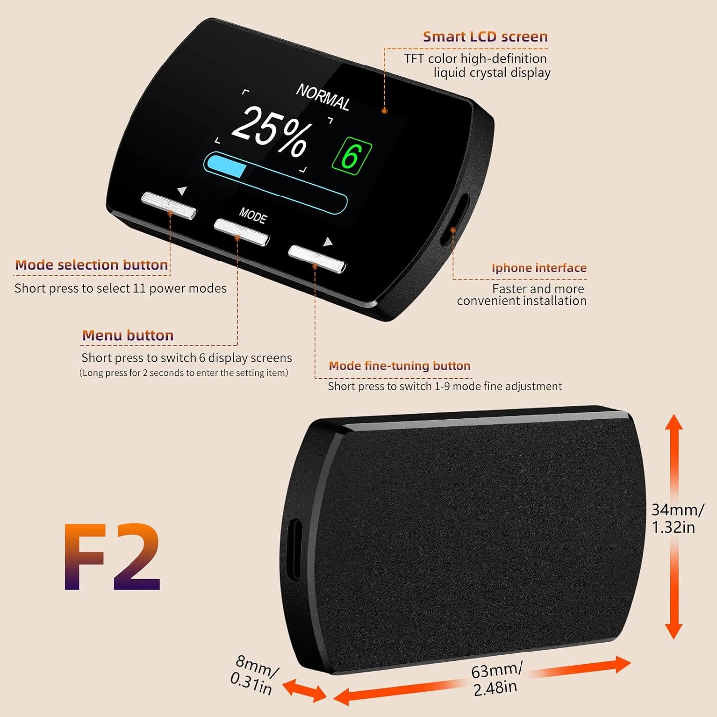 Throttle Response Controller 9 Drive Modes Smart Electronic Racing Accelerator Compatible with Ford F150 F250 Raptor Fusion Focus Grand Mondeo Mustang Ranger Transit Mazda 5 6 BT-50 CX-9 (861-Upgrade)