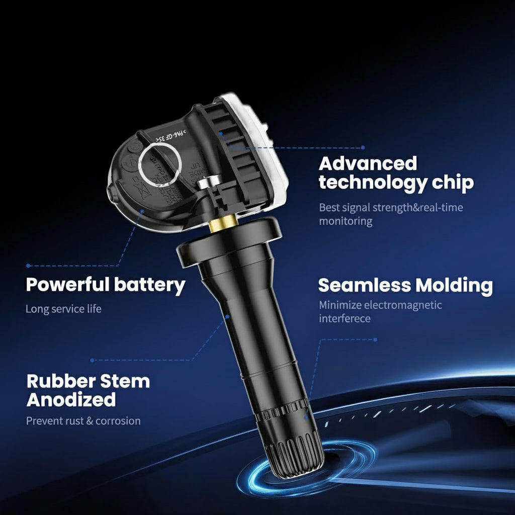 315Mhz Pre-Programmed TPMS,Compatible with:Ford F150,F-150 2015-2020/ Escape 2020-2024/ Fusion 2016-2021/ Mustang 2015-2023/ Ranger 2019-2021,Tire Pressure Monitoring Sensor OE# F2GZ1A189A(Set of 4)